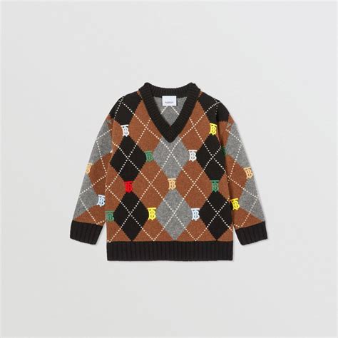 burberry monogram motif wool cashmere sweater|burberry jumpers for women.